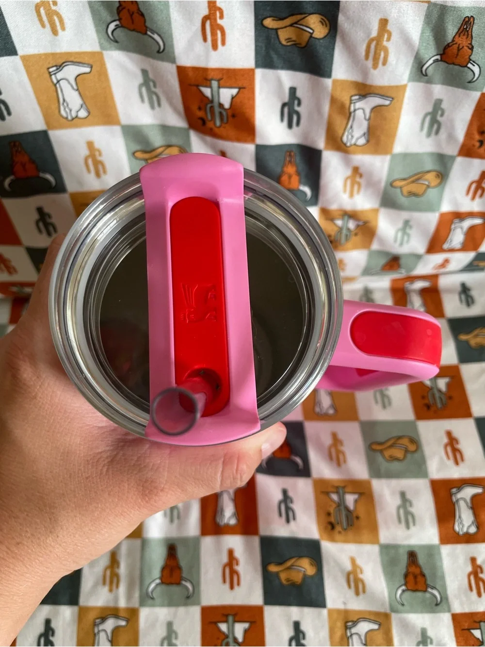 Stanley 30 oz Pink Heart Tumbler with Straw and Handle